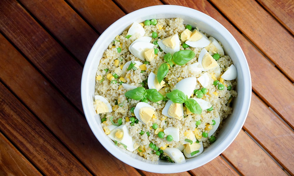 Simple Quinoa Salad with Peas